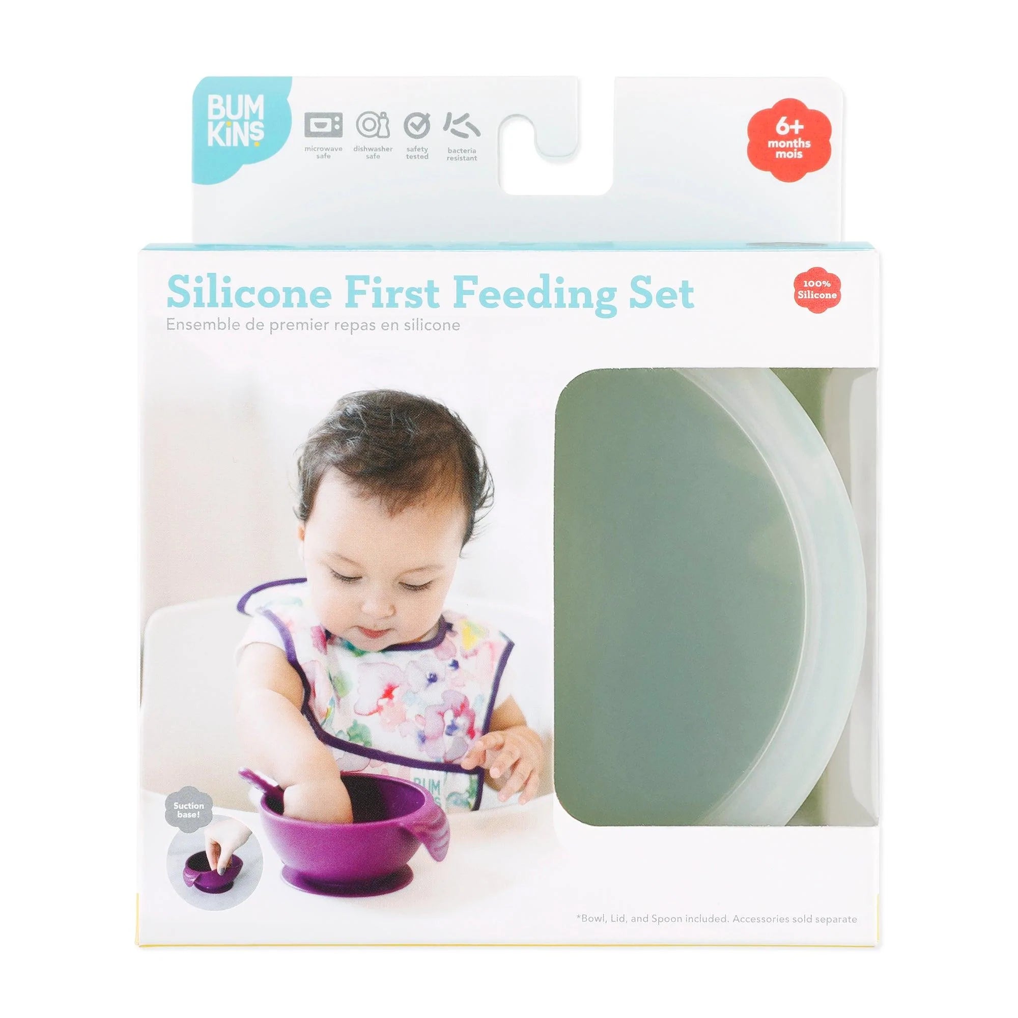 Second Chance (No Original Packaging) - Silicone First Feeding Set - Sage