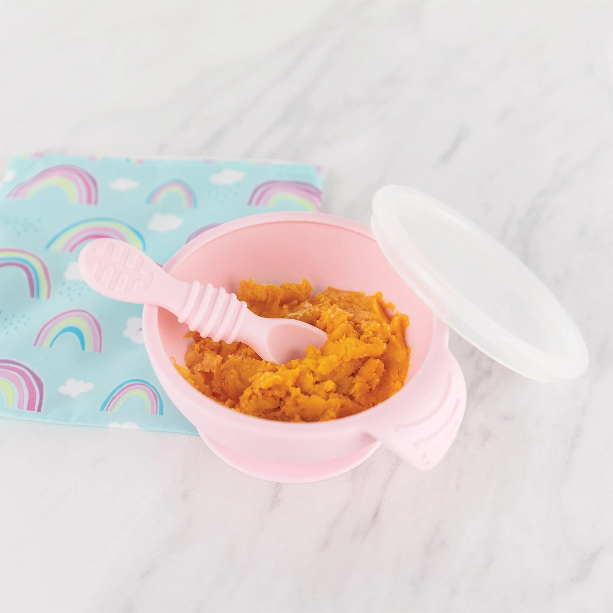 Second Chance (No Original Packaging) - Silicone First Feeding Set - Pink
