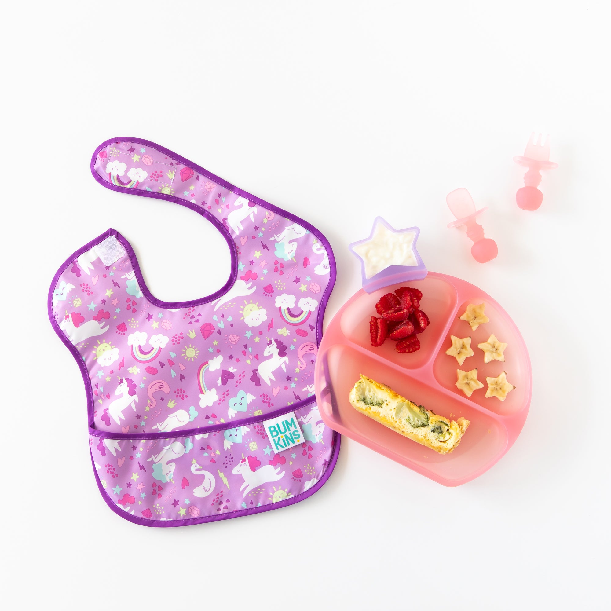 Second chance (no original packaging) - Silicone grip dish (3 section) - Pink Jelly