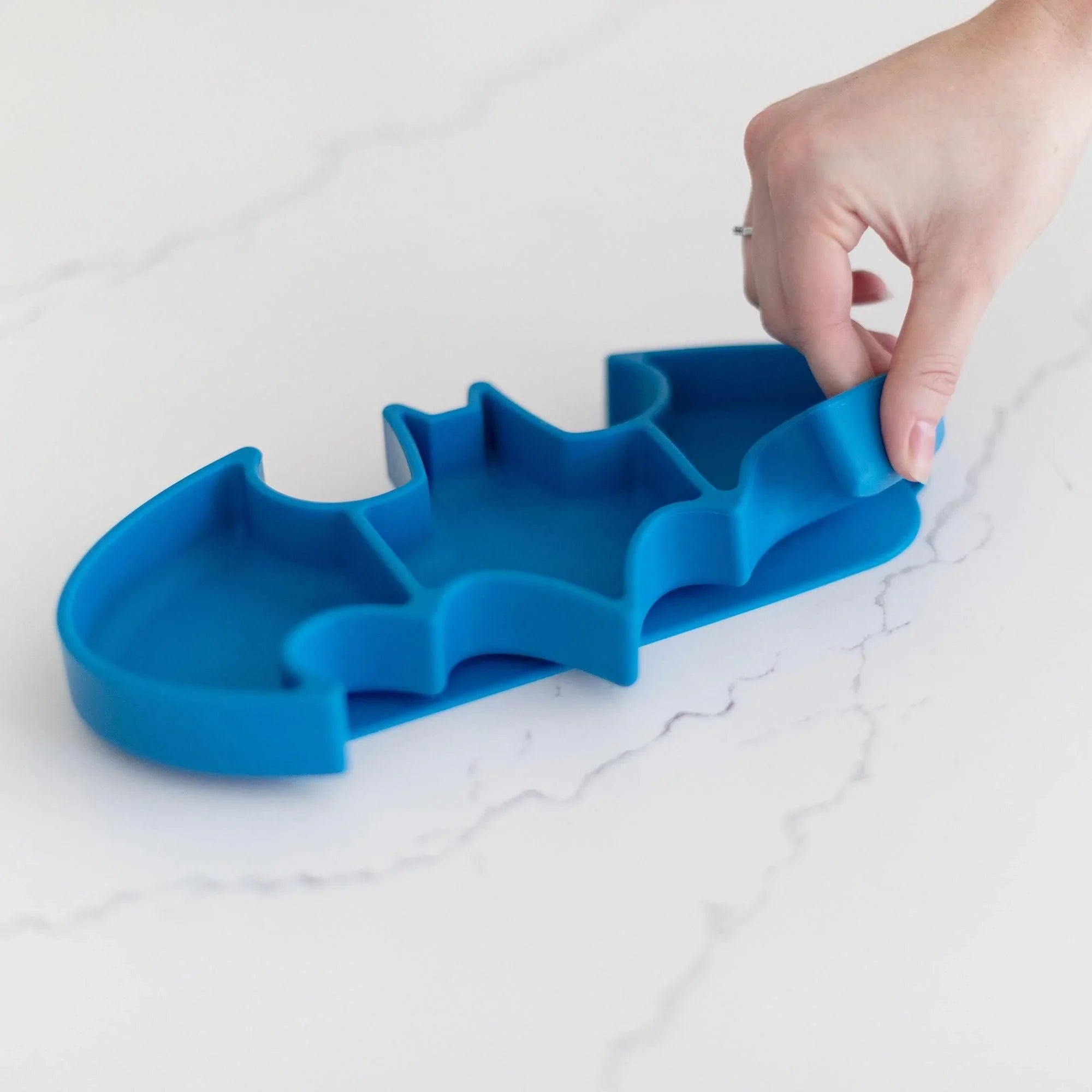 Second chance (no original packaging) - Silicone grip dish - Batman - Blue