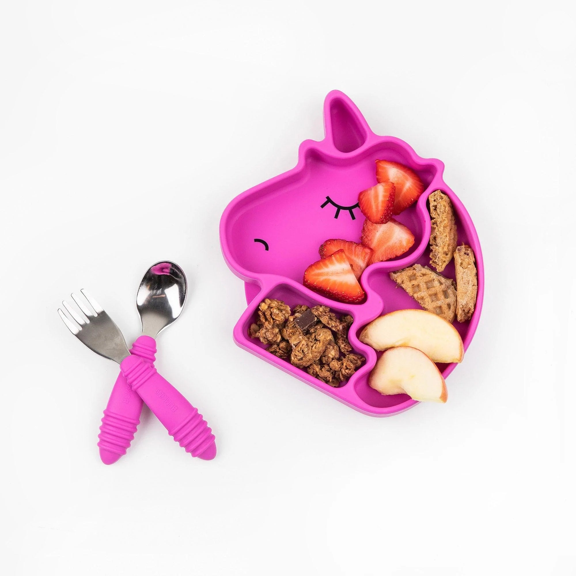 Second Chance (No Original Packaging) - Silicone Grip Dish - Pink Unicorn