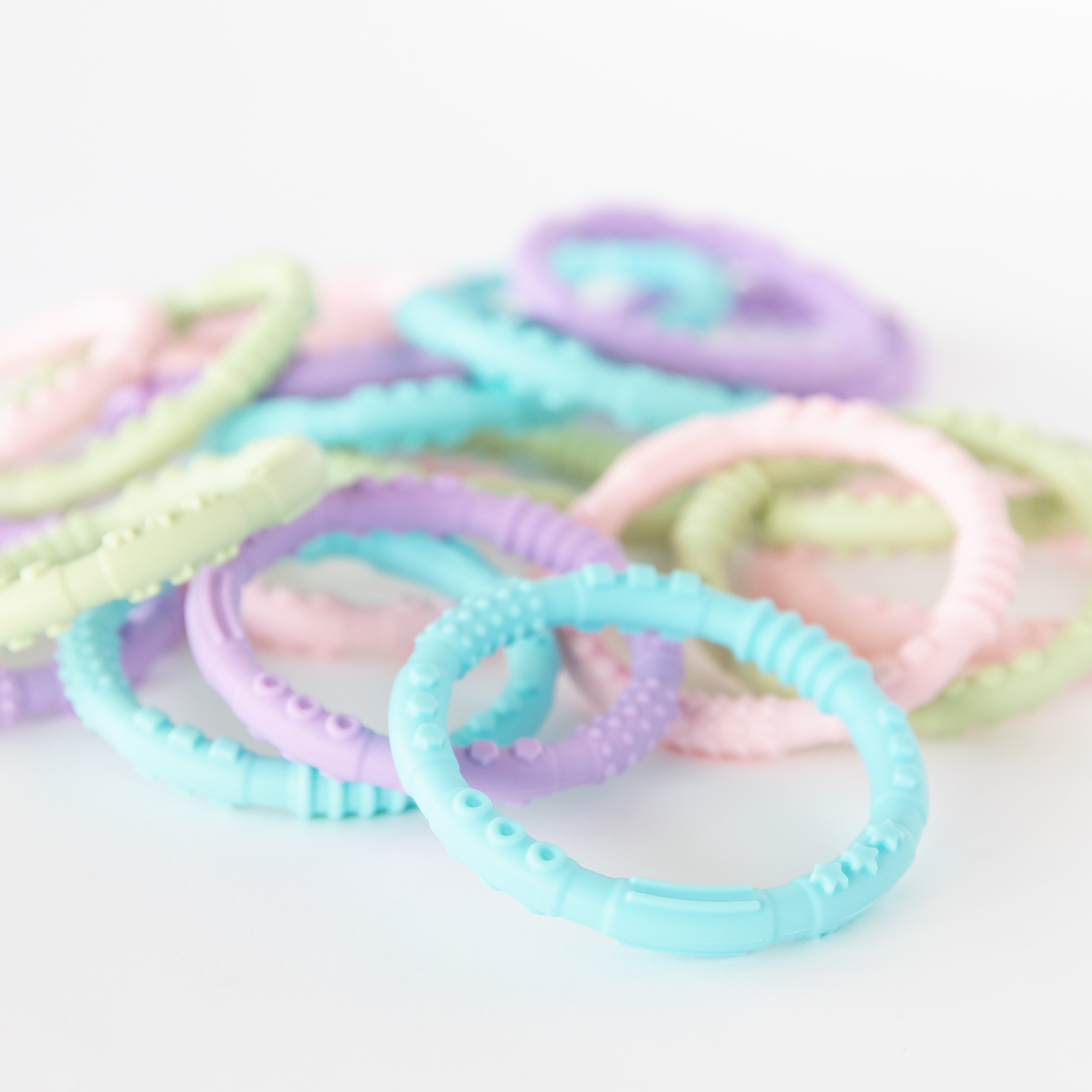 Second chance (no original packaging) - Silicone teething rings (4 pack) - Spring