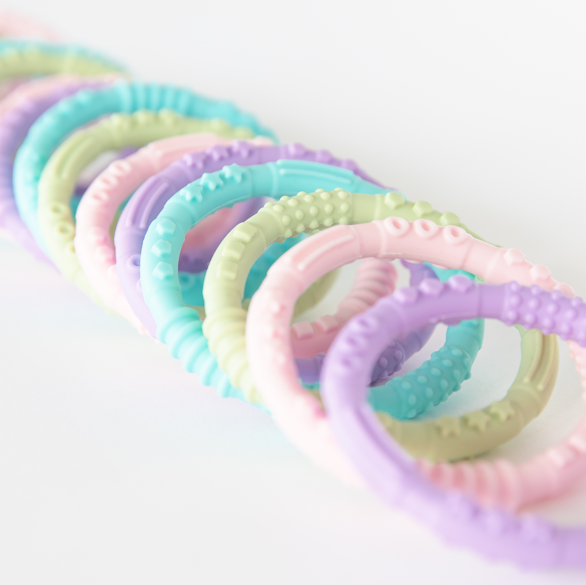 Second chance (no original packaging) - Silicone teething rings (4 pack) - Spring