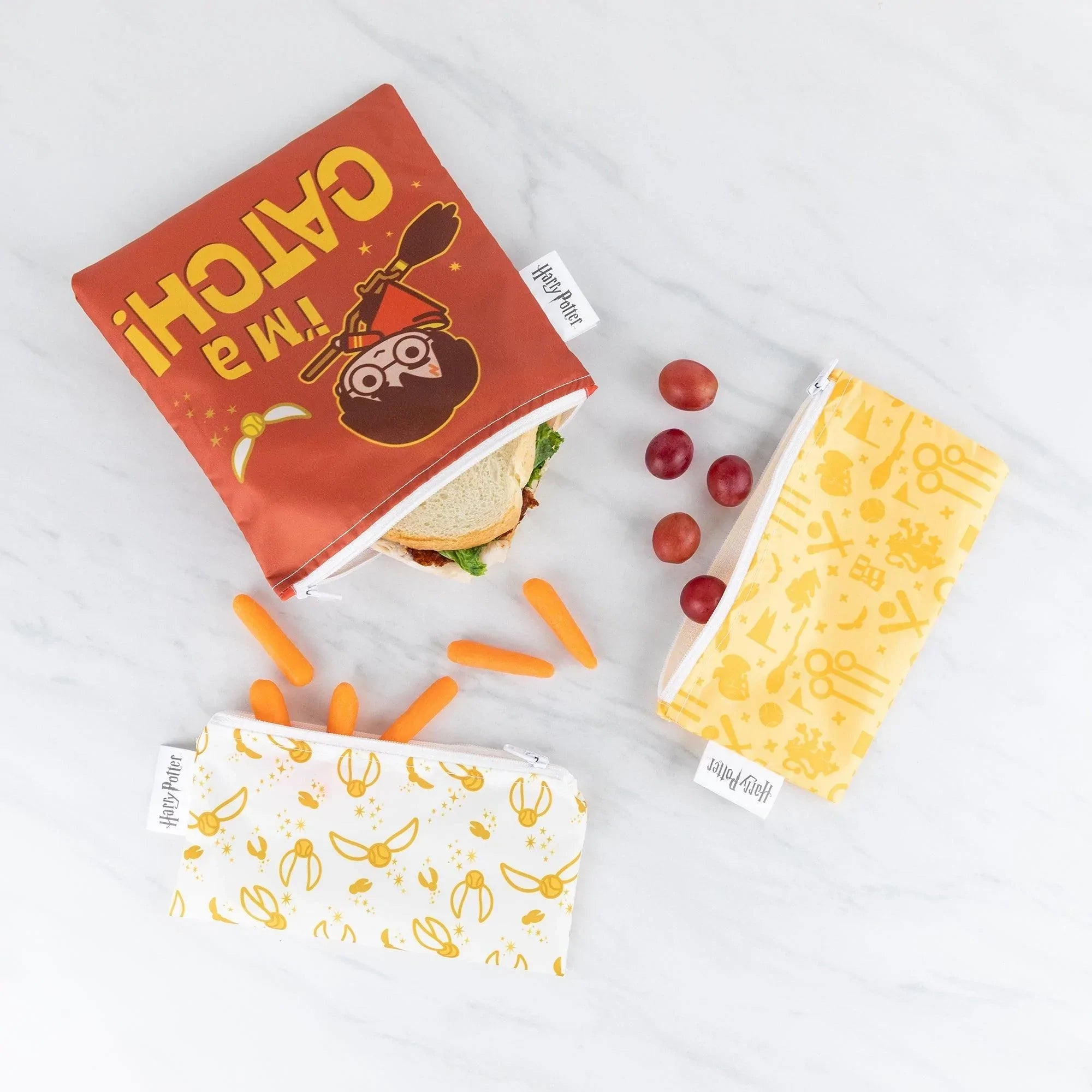 Second Chance (No Original Packaging) - Reusable Snack Bag (3 pack) - Harry Potter™ Quidditch™