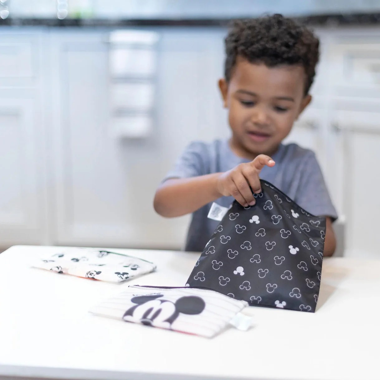 Second chance (no original packaging) - Reusable snack bag (3 pack) - Disney Love, Mickey