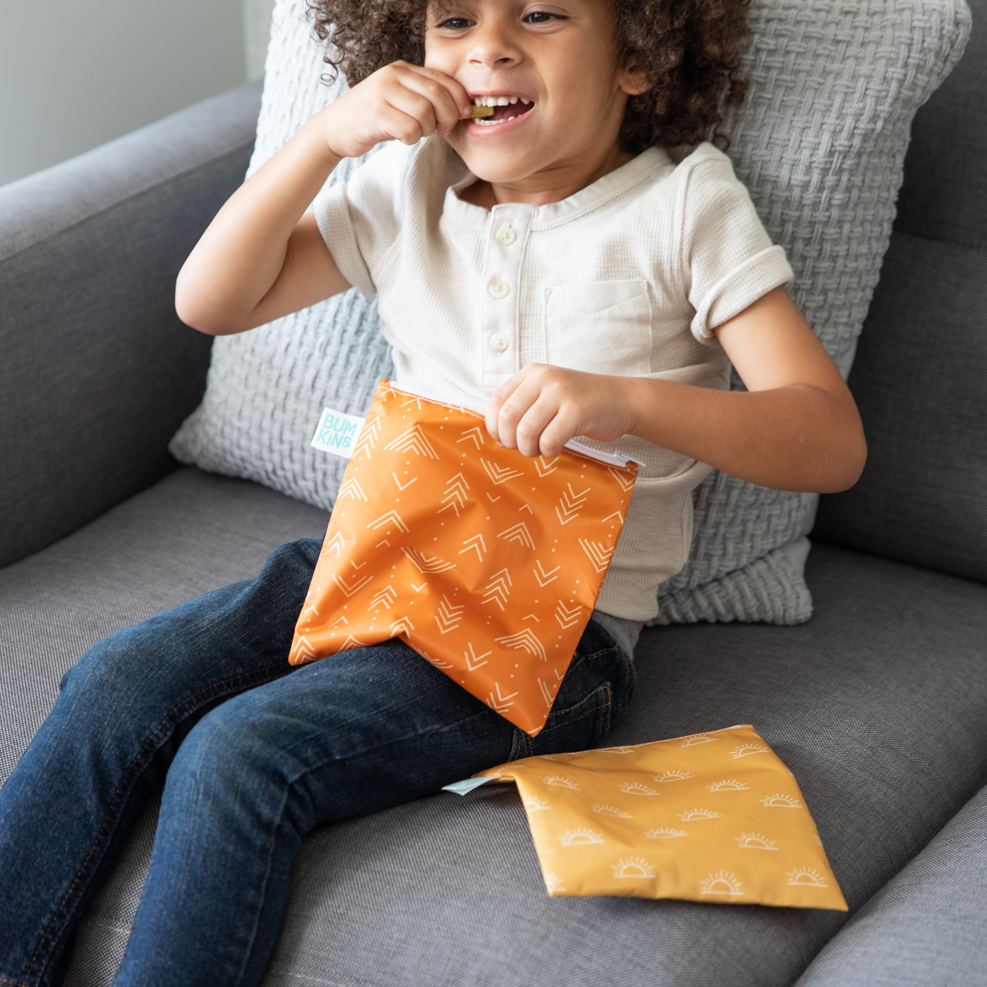 Second chance (no original packaging) - Reusable snack bag - Large (2 pack) - Sunshine & Grounded