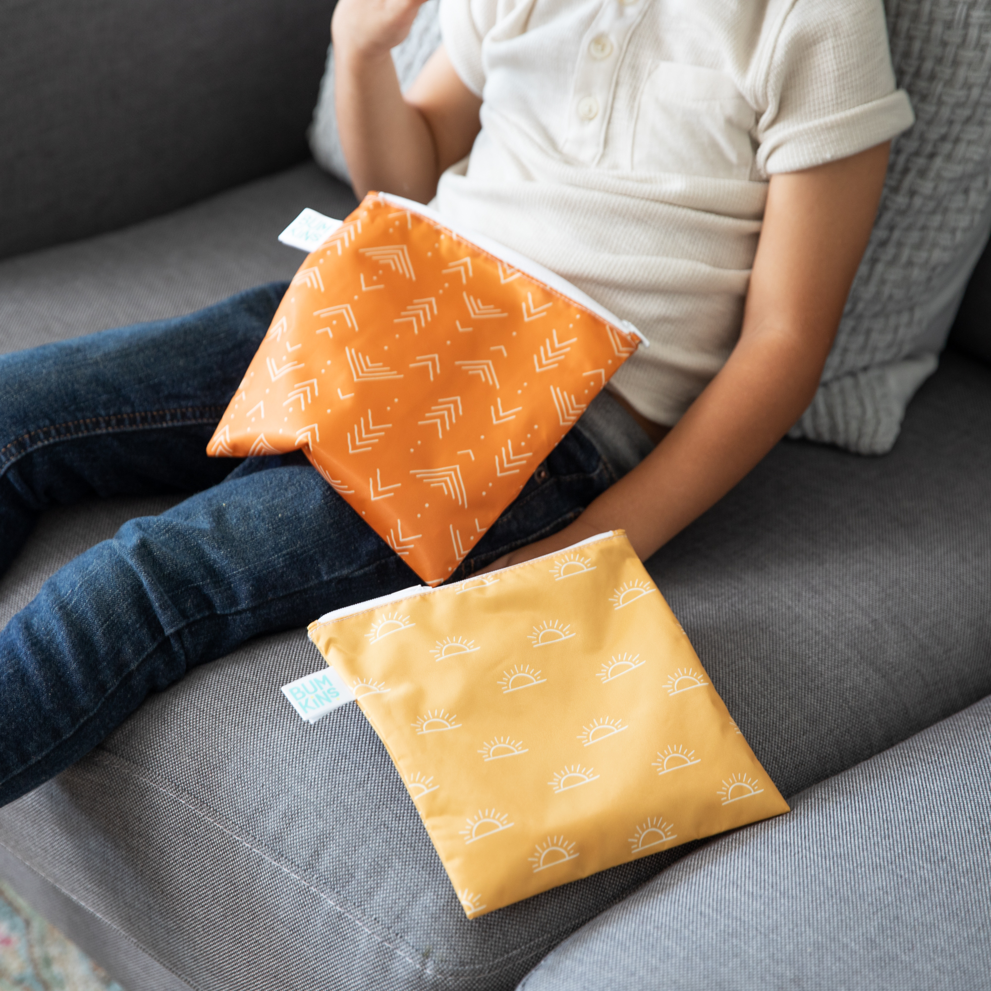 Second chance (no original packaging) - Reusable snack bag - Large (2 pack) - Sunshine & Grounded