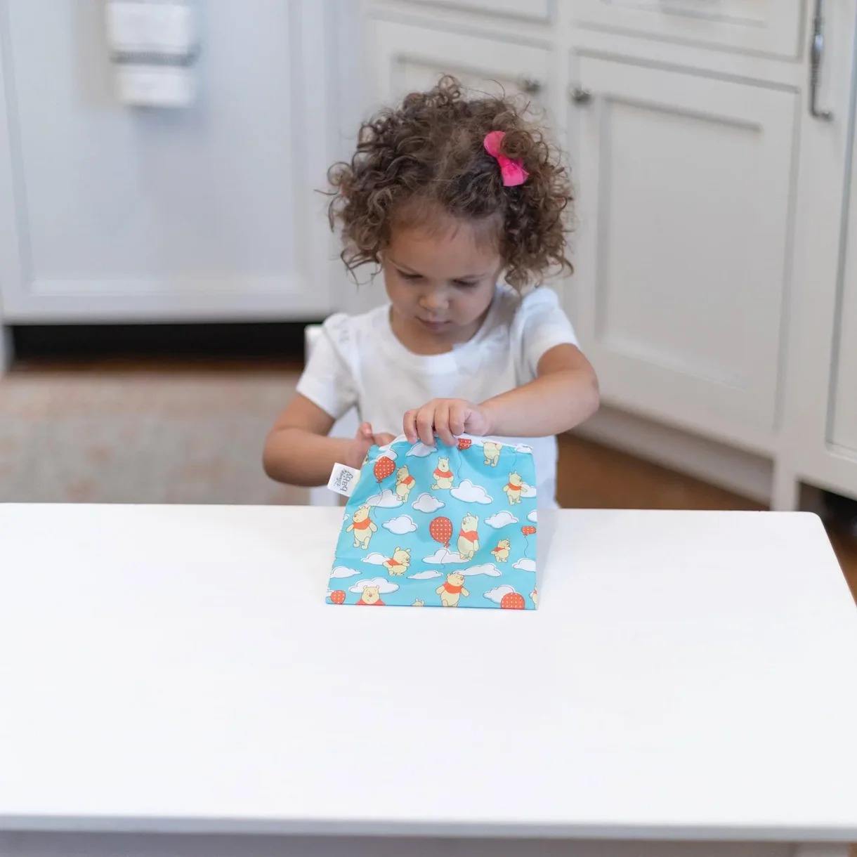 Second chance (no original packaging) - Reusable snack bag - Large - Disney Winnie the Pooh - Blue Balloons