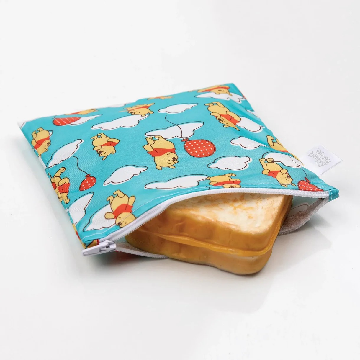 Second chance (no original packaging) - Reusable snack bag - Large - Disney Winnie the Pooh - Blue Balloons