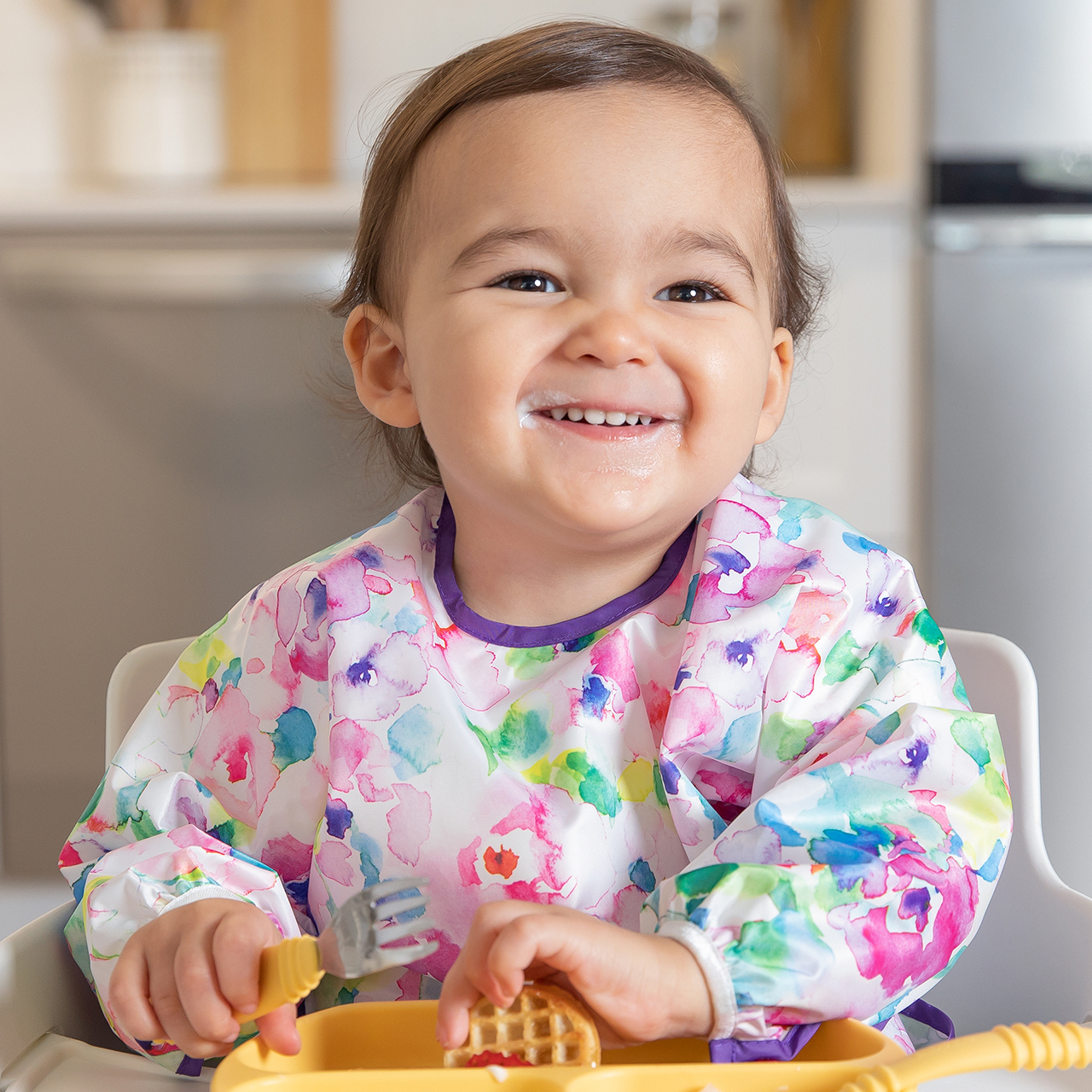 Sleeved Bib - Watercolor