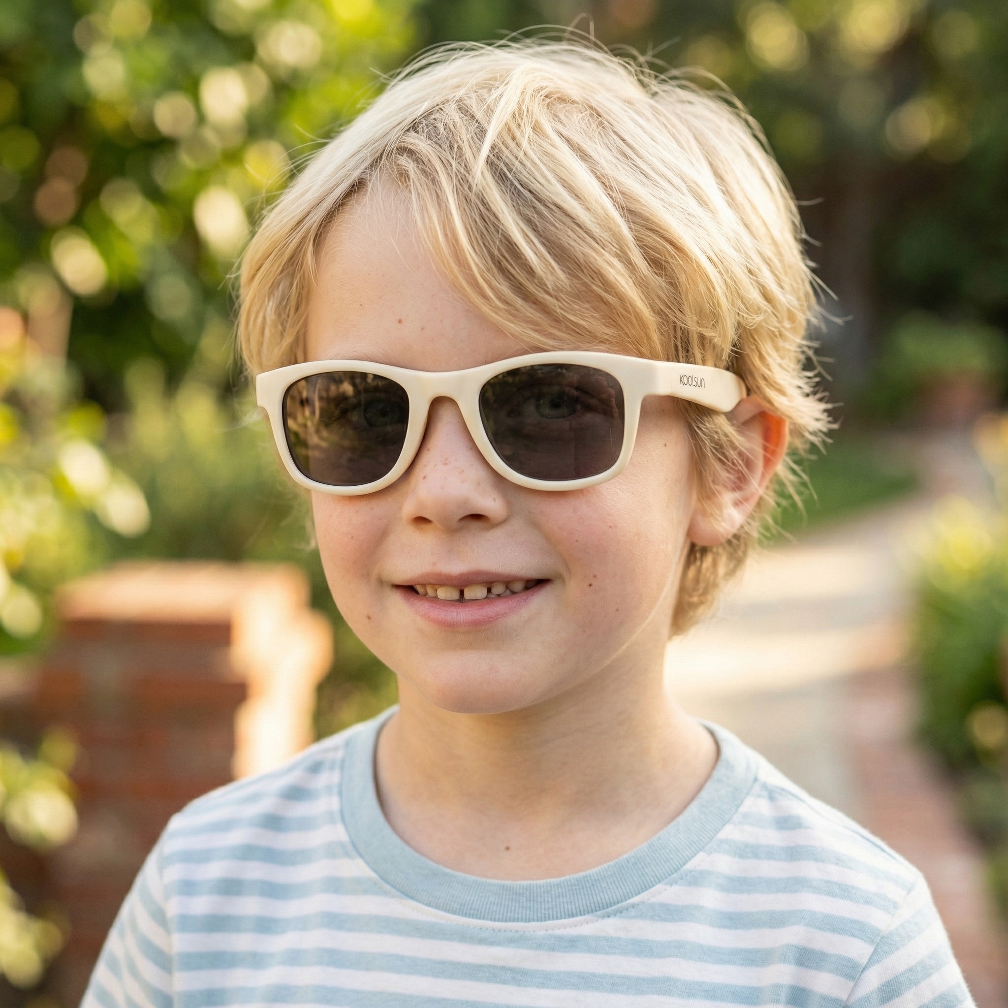 Wave - Kindersonnebrille - Mandel Beige
