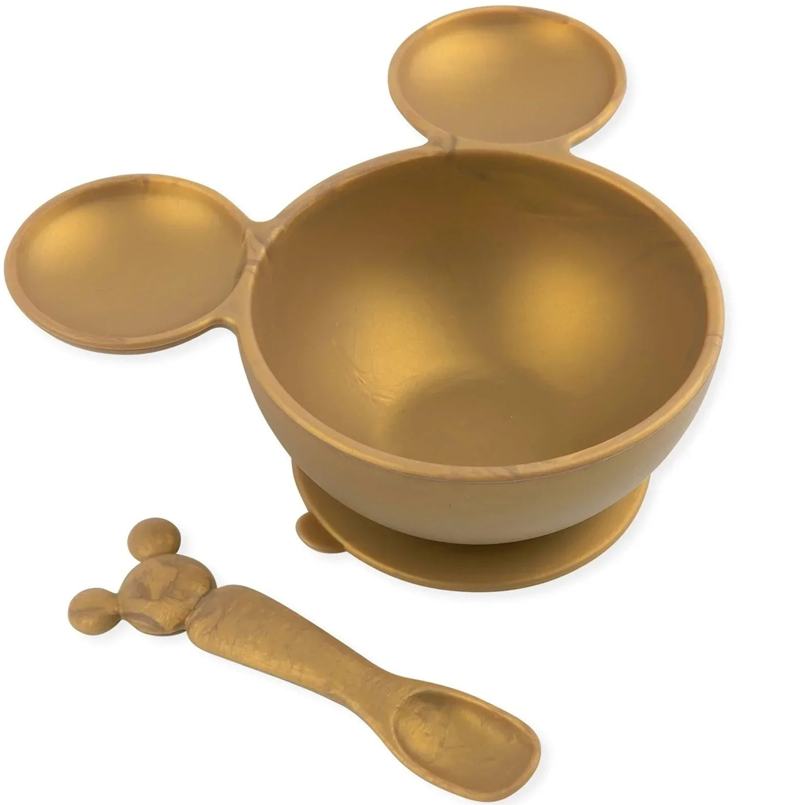 Second chance (no original packaging) - Silicone first feeding set - Disney Minnie Mouse - Gold