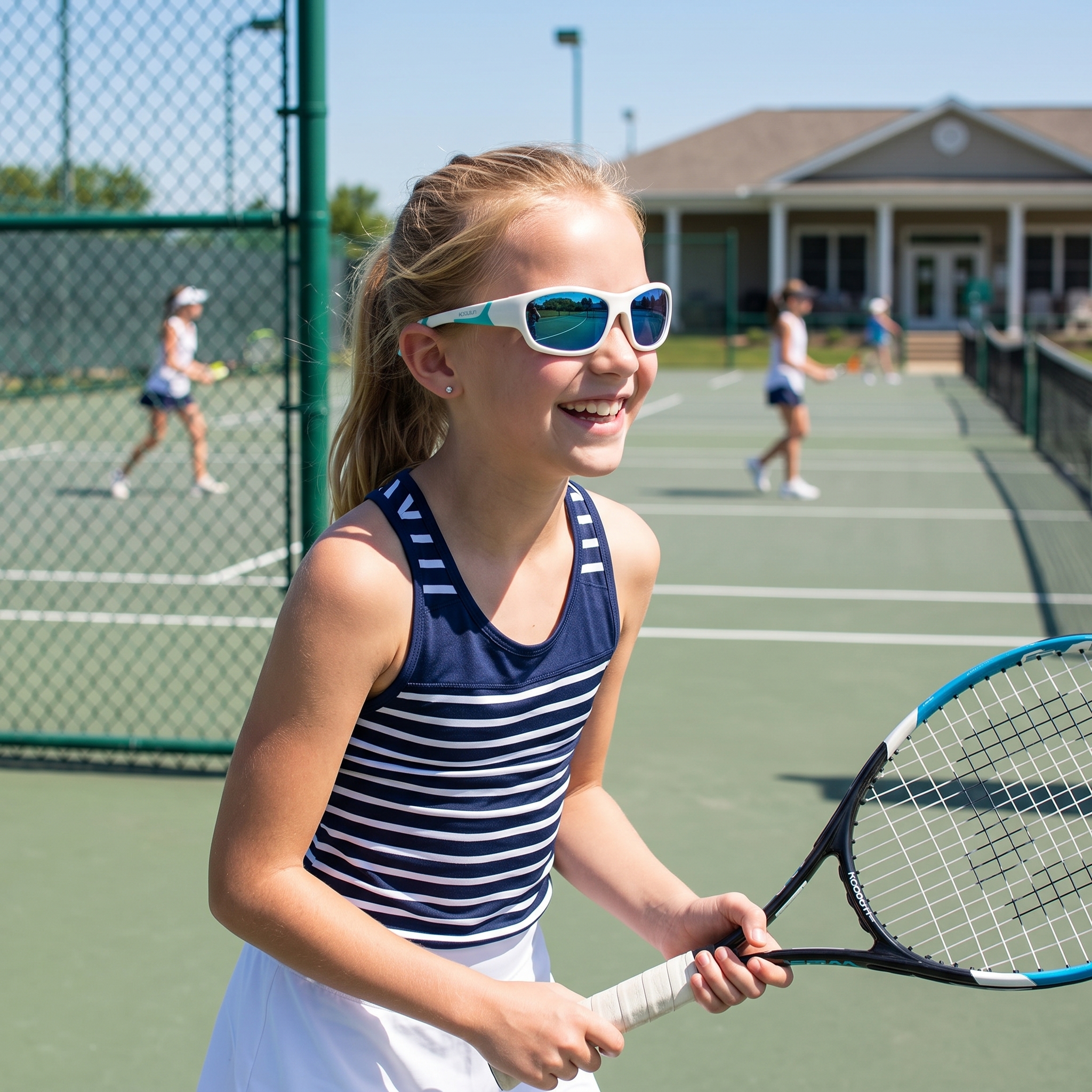 Sport - kids sunglasses - White Ice Blue