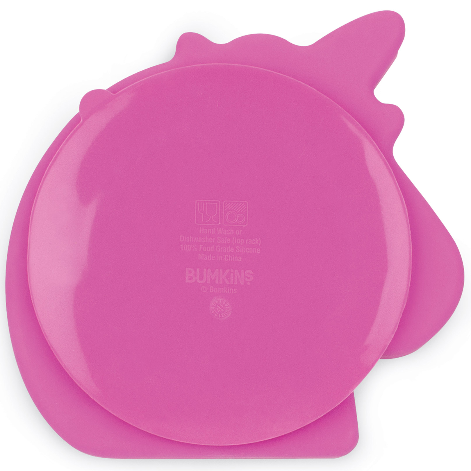 Silicone Grip Dish - Pink Unicorn