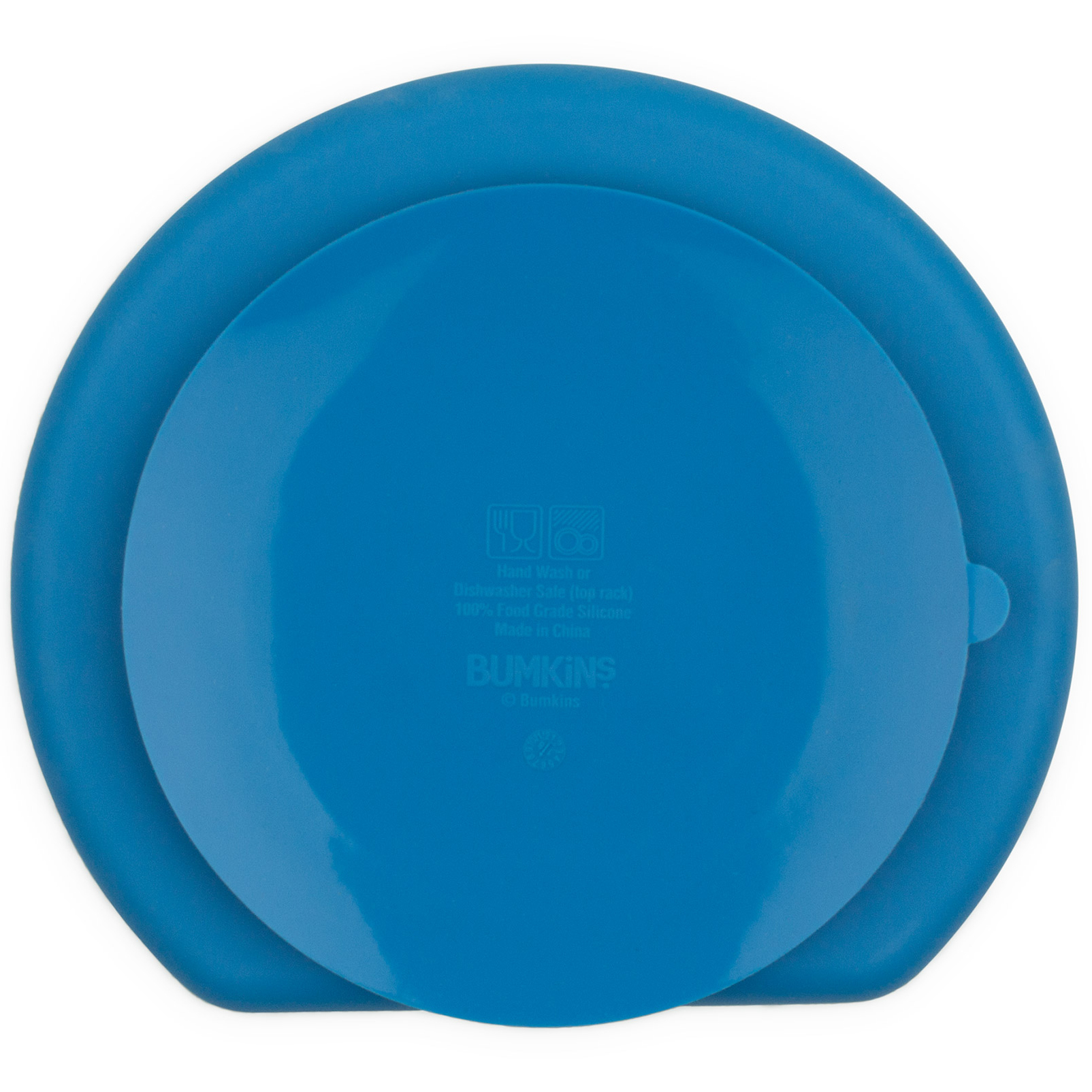 Silicone Grip Dish (3 section) - Dark Blue