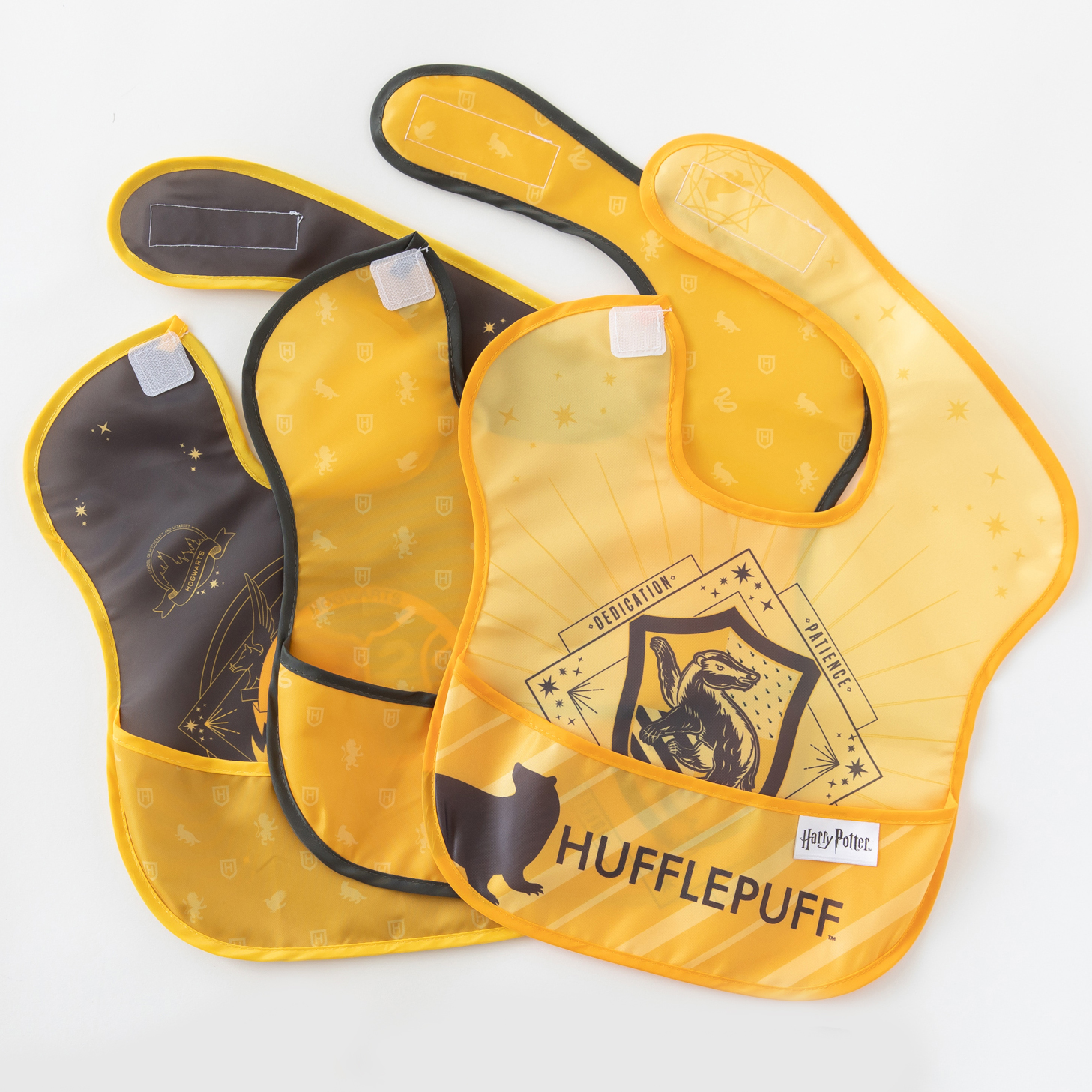 SuperBib® Baby Slab 3-pack (6-24m) - Harry Potter™ Hufflepuff