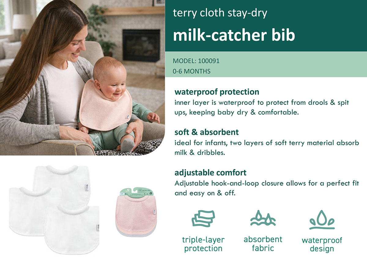 Green Sprouts Stay-dry Milk-catcher Bibs