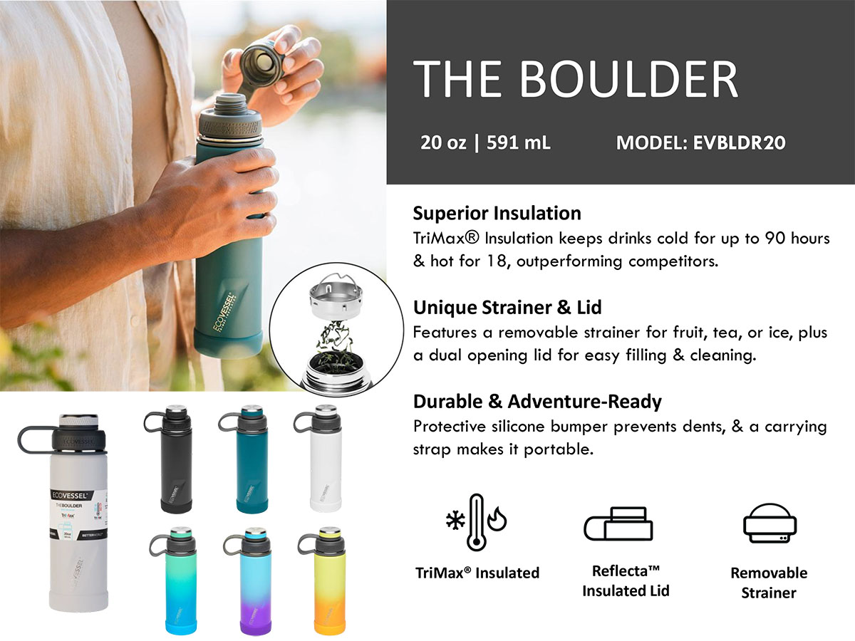 Eco Vessel The Boulder 20 oz / 591 ml