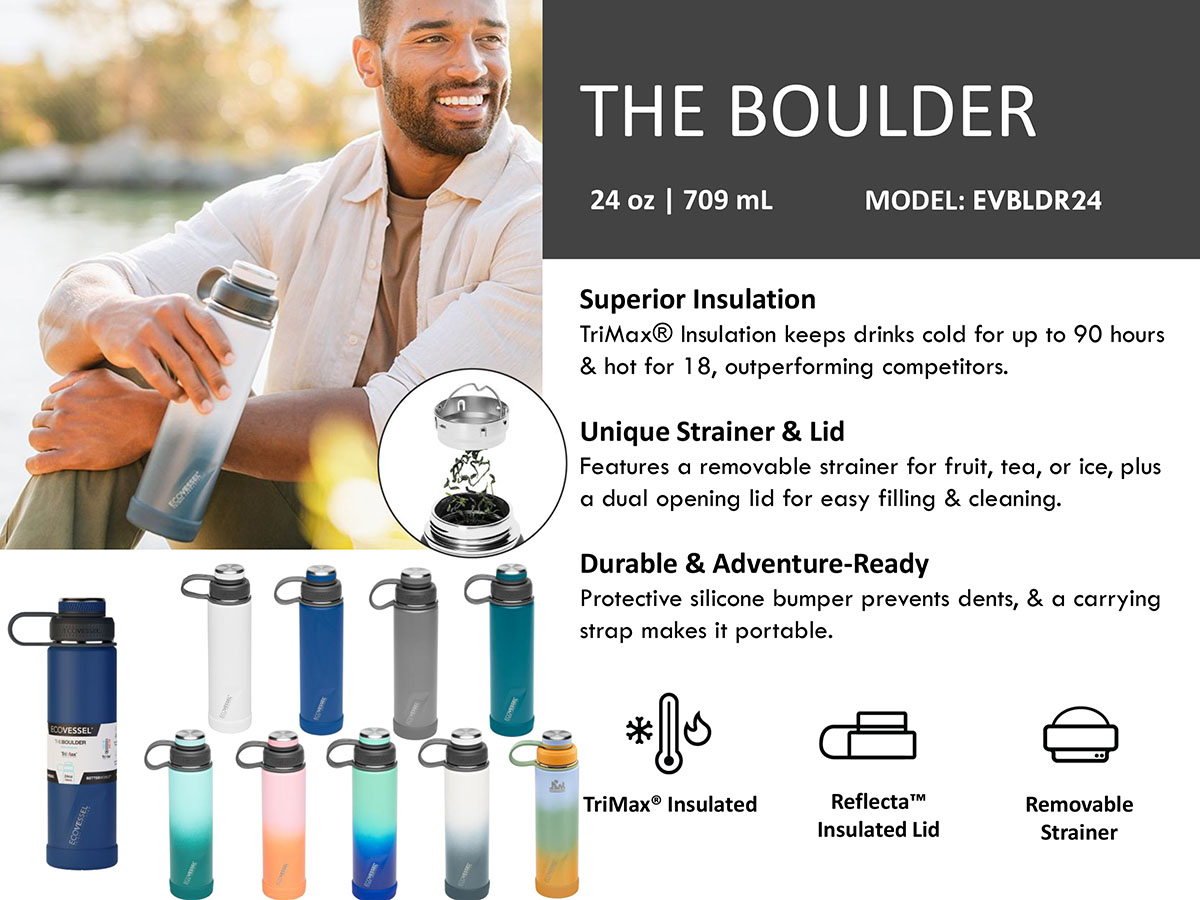 EcoVessel The Boulder 24 oz / 709ml