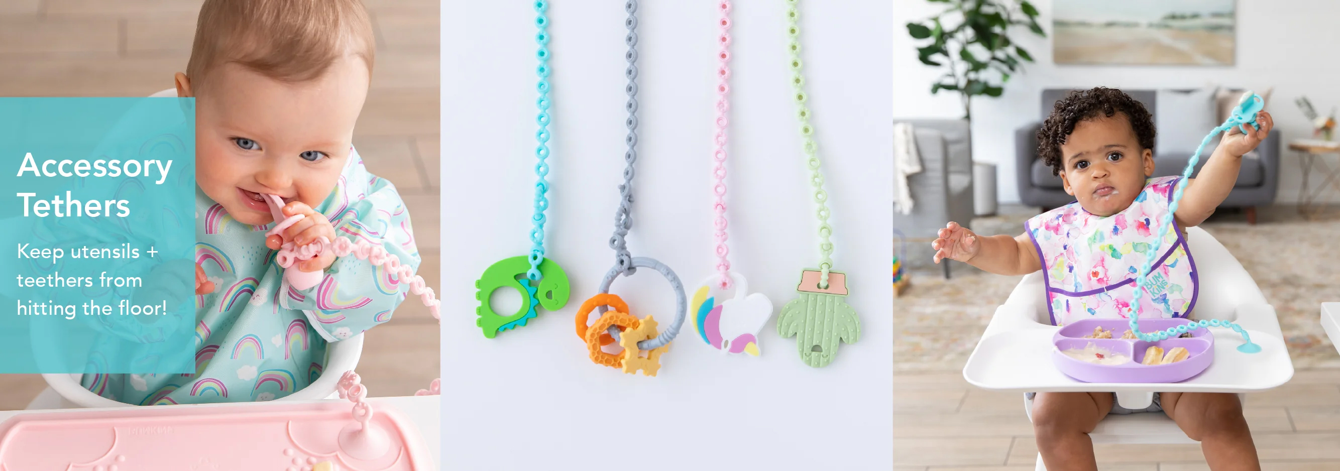 Bumkins Silicone Accessory Tethers