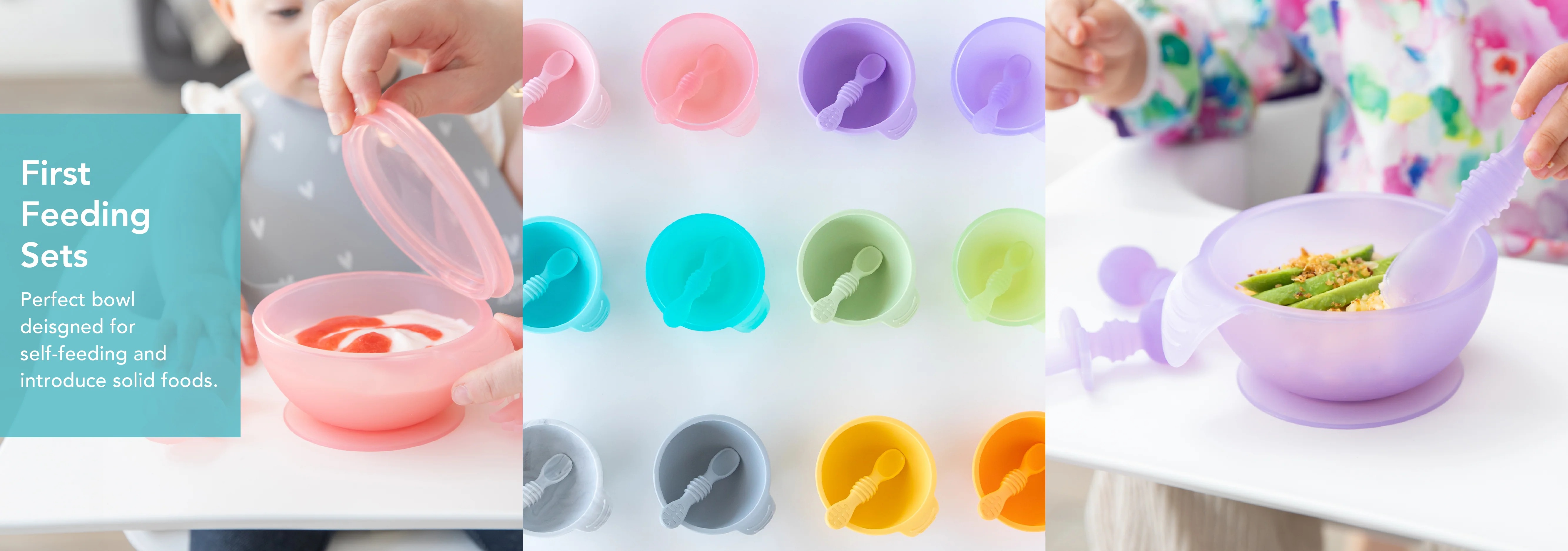 Bumkins Silicone First Feeding Sets
