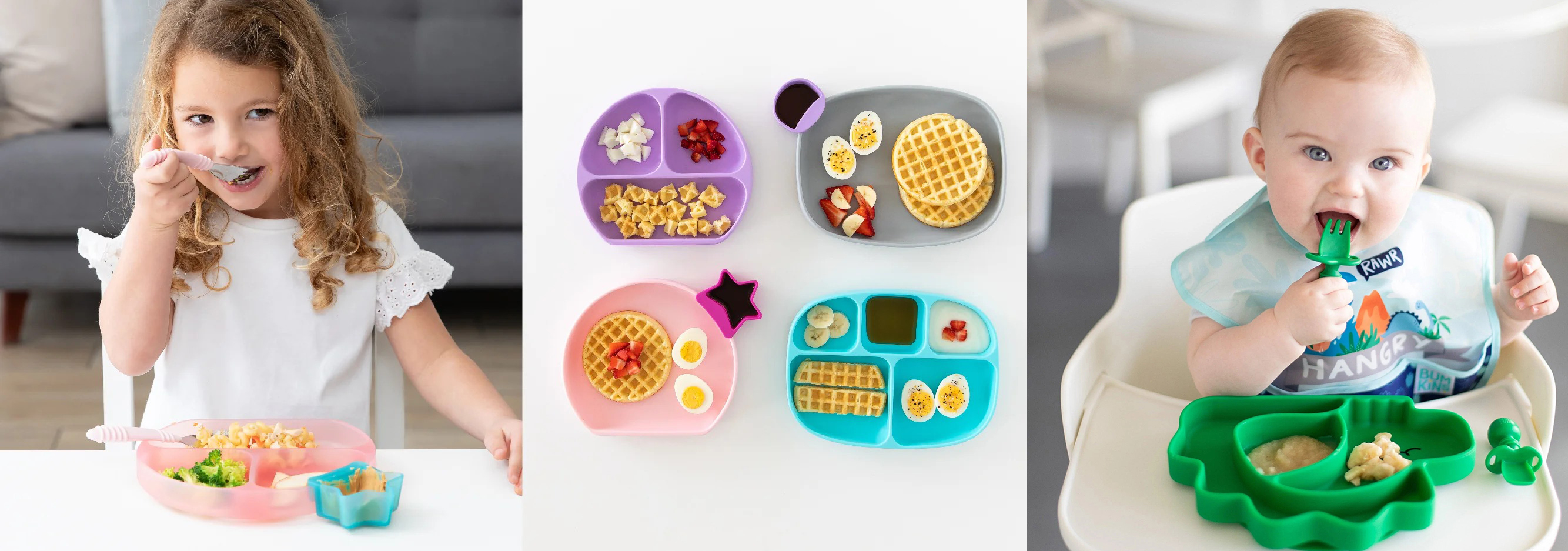 Bumkins Silicone Grip Dishes
