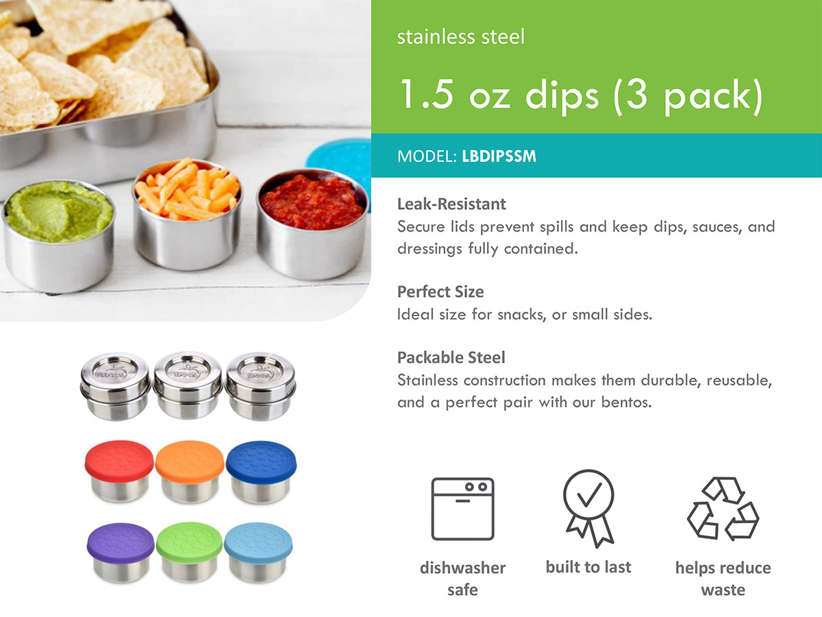 LunchBots Dips Small Dip Containers